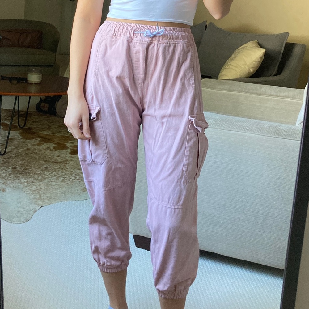 Pink Cargo Pants